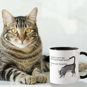 Grijze humoristische Egyptische Mau kat Mok