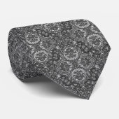 Grijze Indiase print Stropdas (Opgerold)