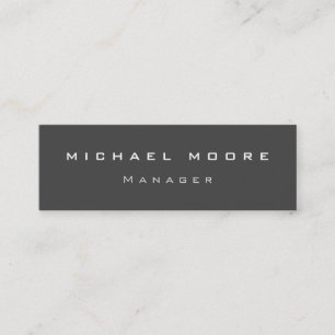 Grijze, indrukwekkende kwaliteitsbestendig mini visitekaartje