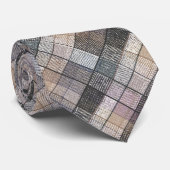 grijze ingecheckt . stropdas (Opgerold)