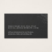 Grijze inktplatter Salon Stylist Visitekaartje (Achterkant)