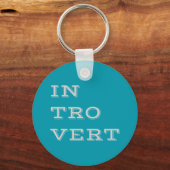 Grijze Introvert-Sleutelhanger Sleutelhanger (Voorkant)