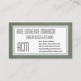 Grijze Italiaanse Grunge  Effect Visitekaartje