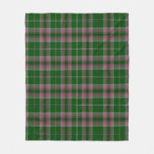 Grijze jachtplaid fleece deken (Voorkant)