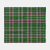Grijze jachtplaid fleece deken (Voorkant (Horizontaal))