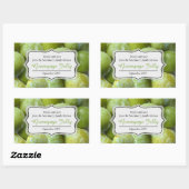 Grijze jam-conserverlabel sticker (Vel)