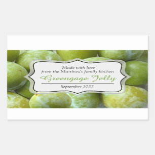 Grijze jam-conserverlabel sticker