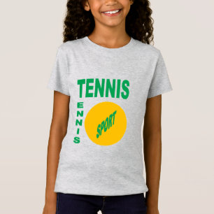 Grijze jersey T-shirt DESIGN TENNIS SPORT