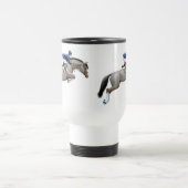 Grijze jumper Horse Travel Mug Reisbeker (Center)