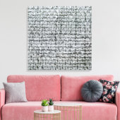 grijze jute canvas afdruk (Insitu (Woonkamer))