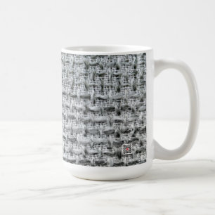 Grijze jute koffiemok