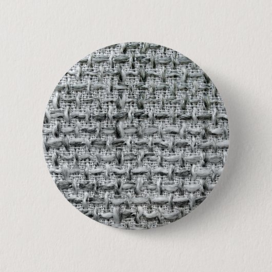 Grijze jute ronde button 5,7 cm (Voorkant)