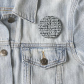 Grijze jute ronde button 5,7 cm (In situ)