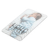 Grijze kaart voor geboorte van fotoscript magneet (Linkerzijde)