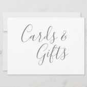 Grijze Kaarten & Geschenken Calligrafie Tekst (Voorkant)