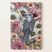 Grijze kaken en bloemen planner (Achterkant)