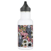 Grijze kaken en bloemen waterfles (Rechts)