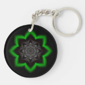 Grijze kaleidoscoop sleutelhanger (Achterkant)
