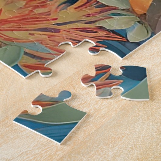 Grijze Kangoeroe in Australische Struik Legpuzzel (Zijkant)