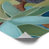 Grijze kangoeroe in de Australische struik Poster (Hoek)