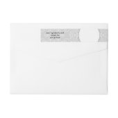 Grijze kant rond zeep-etiket (Achterkant)