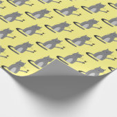 Grijze karton met rood wijnpakpapier cadeaupapier (Hoek)