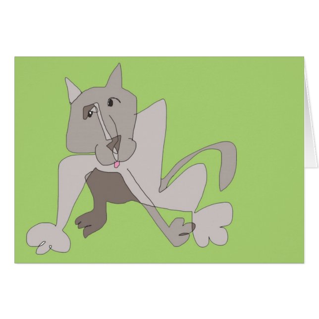 Grijze kat (Voorkant Horizontaal)