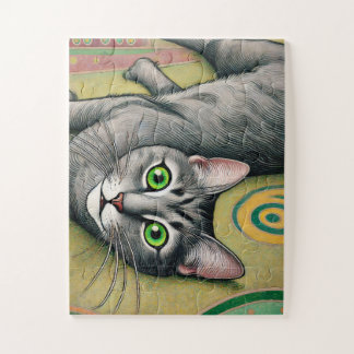 Grijze kat 30 stuk Kinder puzzel