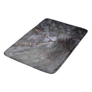 Grijze kat badmat