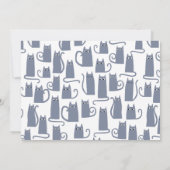 Grijze Kat Bewegen Nieuw Huis Aankondiging (Achterkant)