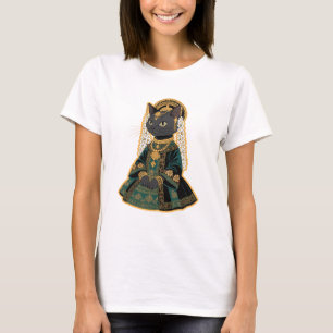 Grijze Kat Bruidsgodin T-Shirt