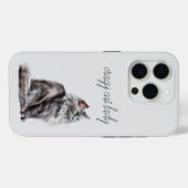 Grijze kat Case-Mate iPhone case (Achterkant (horizontaal))