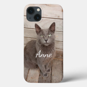 Grijze kat Case-Mate iPhone case