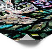 Grijze Kat Collage Art Kitty Katten Collages Poster (Hoek)