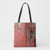 Grijze kat in Barn Hole Tote Bag (Voorkant)