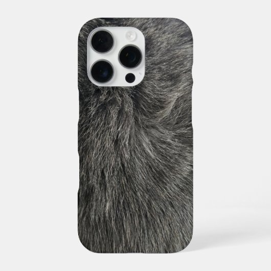 grijze kat iPhone hoesje (Achterkant)