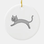 Grijze kat. keramisch ornament (Achterkant)