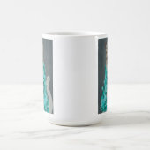 Grijze kat | Met het bellenportret toegevoegd | Koffiemok (Center)