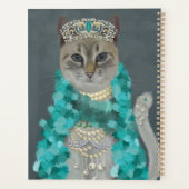 Grijze kat | Met het bellenportret toegevoegd Planner (Achterkant)