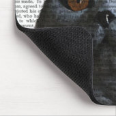 Grijze kat met luipaard muismat (Hoek)