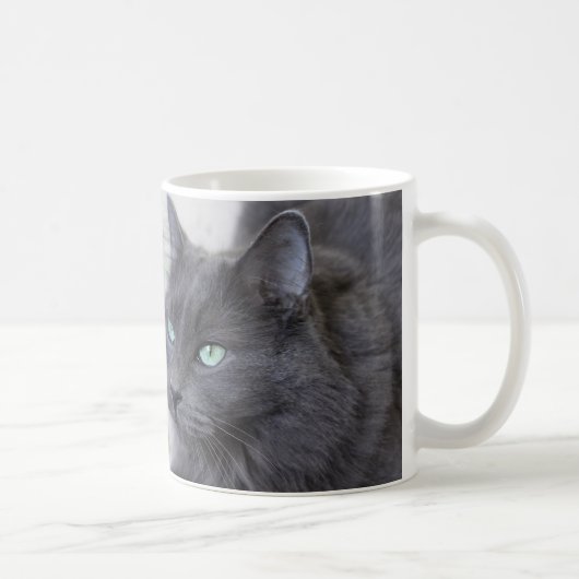 Grijze kat mok (Rechts)