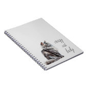 Grijze kat notitieboek (Rechterzijde)