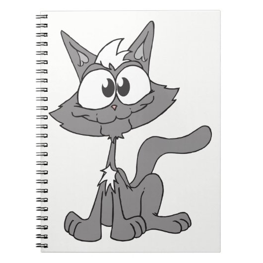 Grijze kat notitieboek (Voorkant)