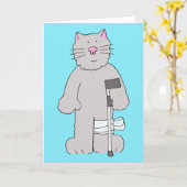 Grijze Kat op Steunpilaar, de Terugwinning van de Kaart (Gele Bloem)