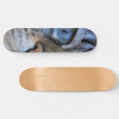 Grijze kat persoonlijk skateboard (Horizontaal)