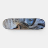 Grijze kat persoonlijk skateboard (Horizontaal)