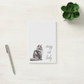 Grijze kat post-it® notes (Kantoor)