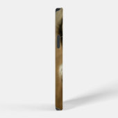 GRIJZE KAT STAAND OP TWEE POTEN iPhone HOESJE (Rechterkant)