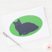 Grijze Kat stickers (Envelop)