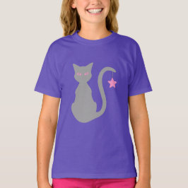 Grijze kat T-Shirt (Kind)